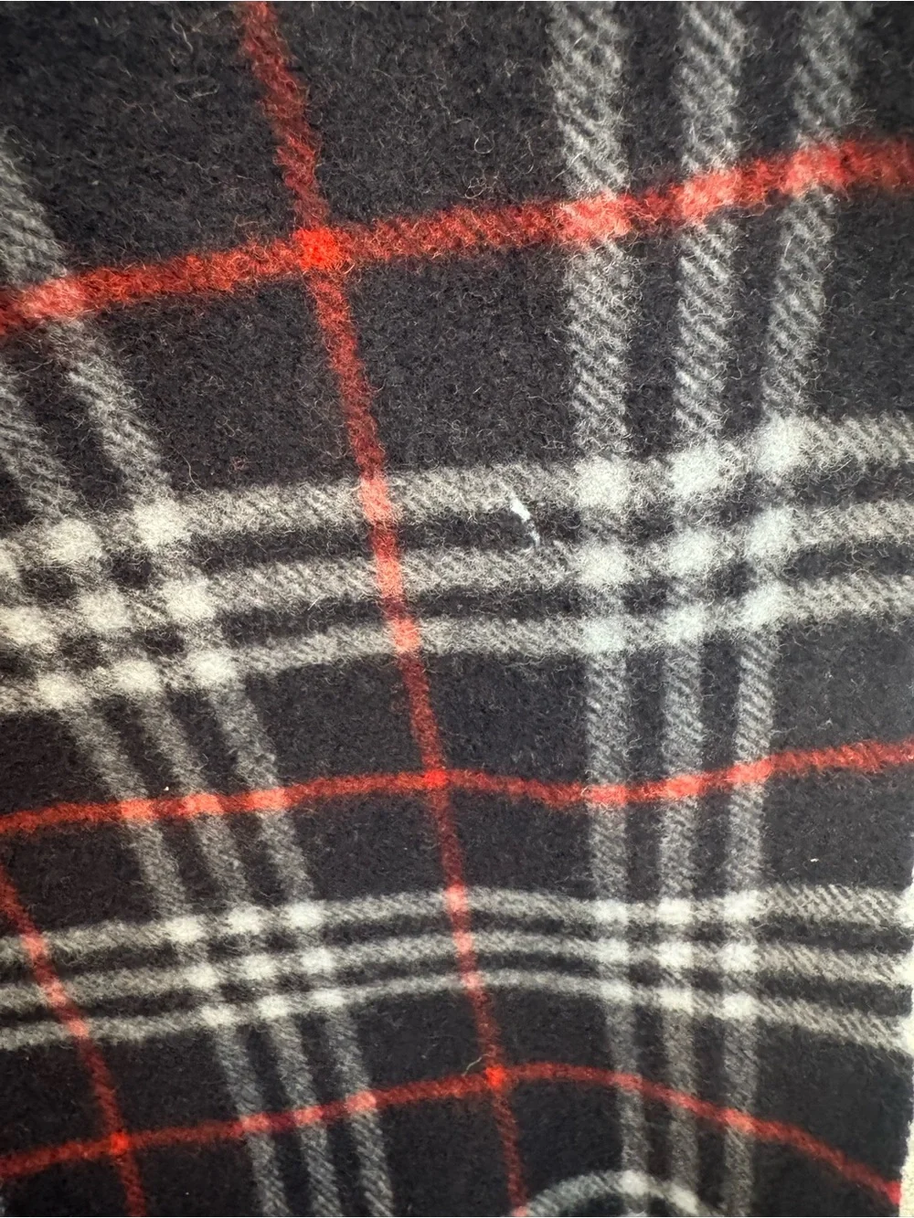 Burberry navy plaid Scarf authentic pre owned